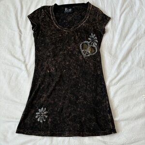 Woman’s Acid Wash T-shirt Size L